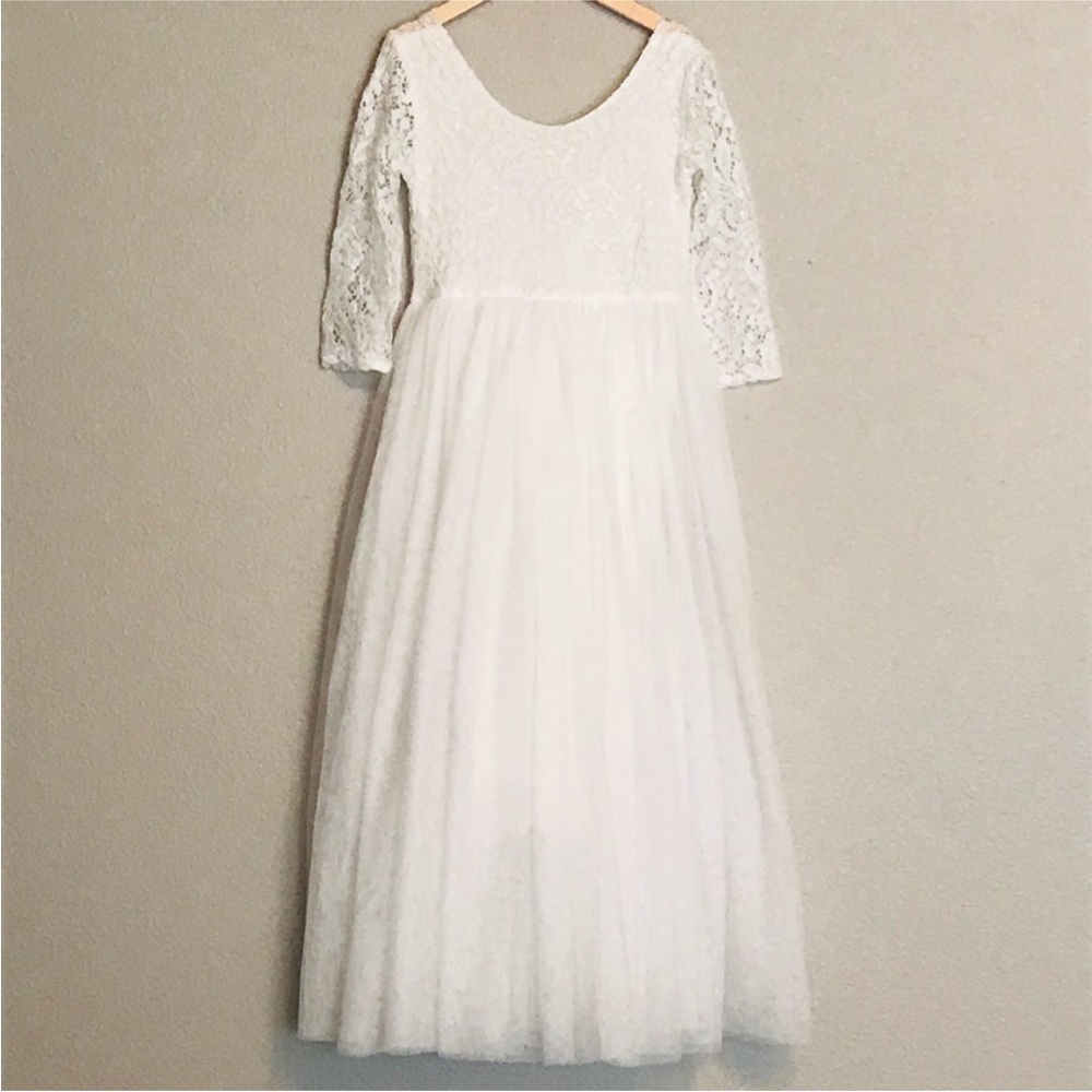 2 Bunnies Maxi Tulle and Lace Special Occasion Dress